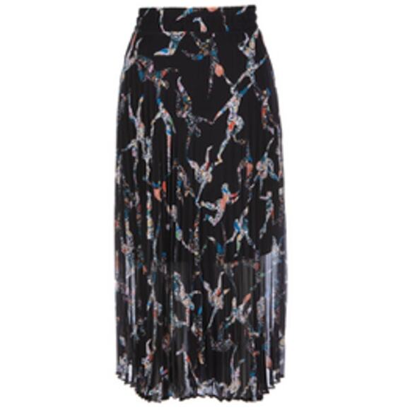 BIMBA Y LOLA Multicolored Pleated Skirt 42/6 - Picture 1 of 8